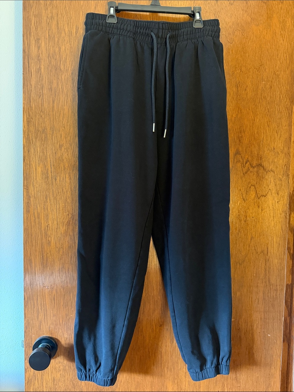 H&M Black Women's Jogger Sweatpants with Drawstring